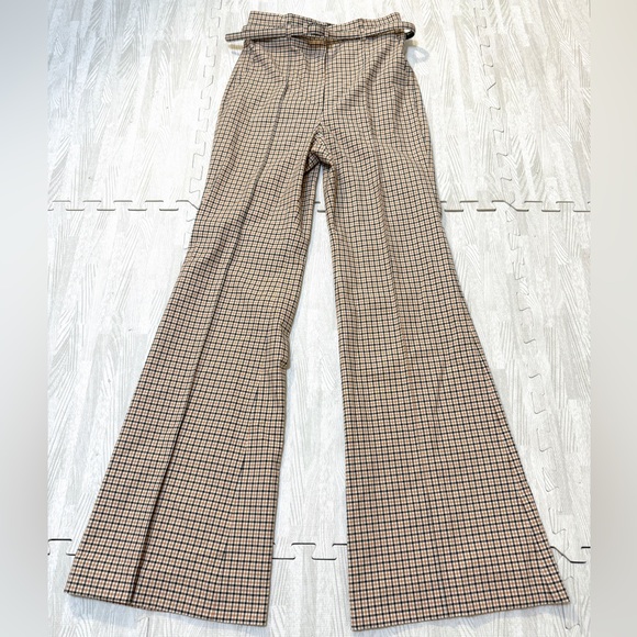 NWOT MaxMara Sportmax Herringbone Flared Pants - Picture 5 of 13